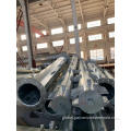 Galvanized Power Transmission Pole 11M single loop electricity transmission steel pole Supplier